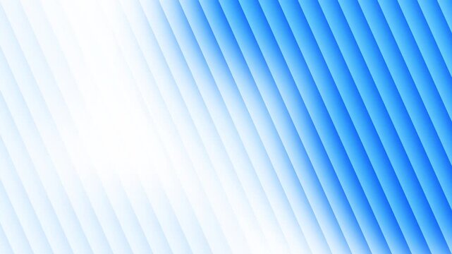 Blue and White Abstract Diagonal Stripe Background Animation with Smooth Moving Light Effect