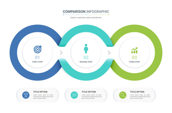Comparison infographic template. Modern versus chart, decision making diagram and comparison table design for business presentation, workflow and product evaluation.