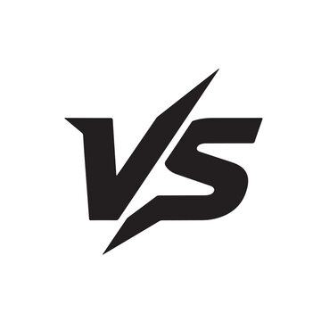 Versus logo. VS letters for sports, fight, competition, battle, match, game. Vector icon.