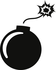 Fototapeta premium Exploding Bomb Icon