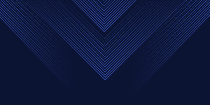 Symmetrical Chevron Lines Gradient Background in Dark Navy Blue with Subtle Light Blue Tones Creating a Sophisticated and Modern Geometric Pattern