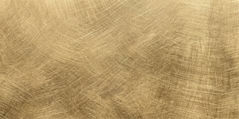 A close-up macro shot reveals the textured surface of brushed brass metal, showcasing its warm golden hue and intricate linear patterns created by the finishing process. © PS  GALLERY 