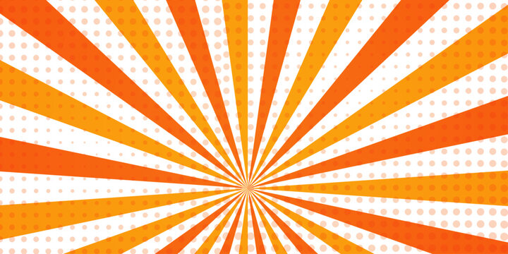 Abstract retro with sunburst pattern colorful design polka dot background. Modern stipes line ray grunge design beam pattern texture. Funky ray elements themes Swirling pattern.