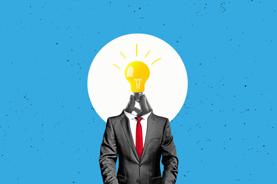 A hand holding a light bulb, concept of a sudden idea or epiphany, art flat design.