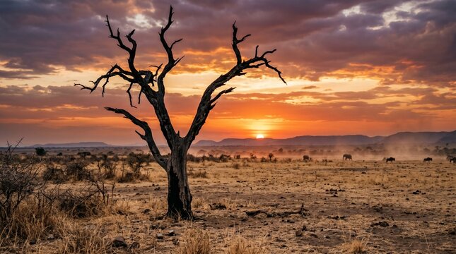 dead tree in the desert