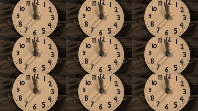  Clocks running backwards	. Turn back time concept