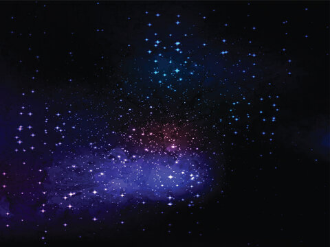 Universe filled with stars, nebulae and galaxies