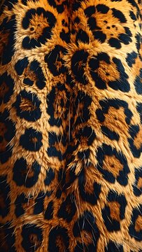 Close-up of leopard fur texture.