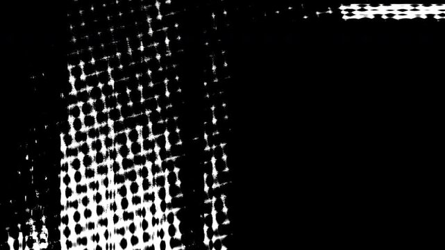 Abstract Halftone Grunge Flicker Texture Overlay for Professional Film Editing