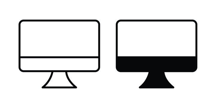 Desktop icon for apps and websites. Vector symbols