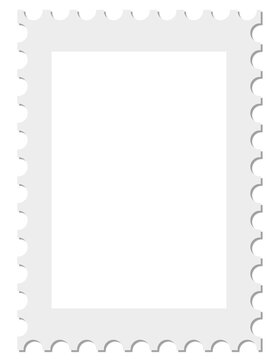 Leere Vorlage f&uuml;r Briefmarke oder Platzhalter f&uuml;r Foto