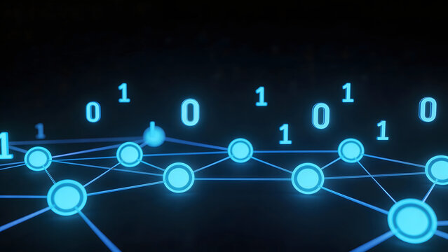 Digital network with binary code
