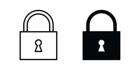 Lock icon for apps and websites. Vector symbols © Franklin