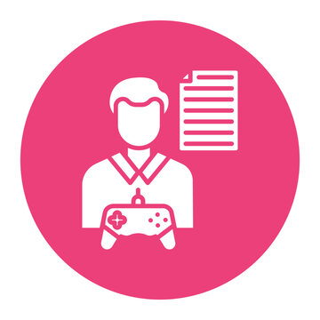Game Script Writer Male Icon