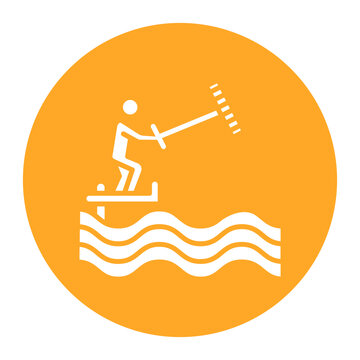 Kiteboarding Icon