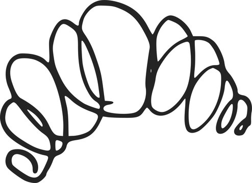 croissant bakery pastry sweet breakfast doodle