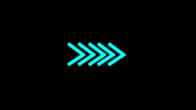 Arrow Animation direction concept. Colorful arrow icon Swipe, Application and social network icons,