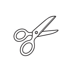 Fototapeta premium Scissors Outline Vector