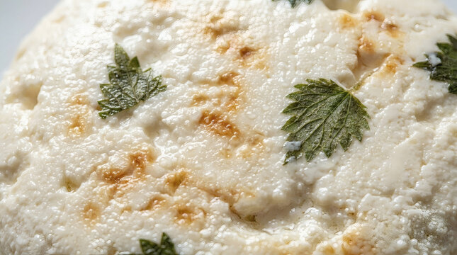 Rygeost Danish Smoked Buttermilk Cheese Texture Macro Food Photography