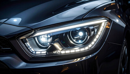 Fototapeta premium Modern Car Headlight