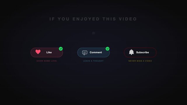 Social media buttons on black background