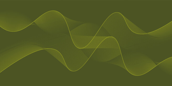 Black abstract backround with yellow curve line for backdrop or presentation