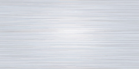 Fototapeta premium Brushed light gray metal texture with horizontal lines and subtle sheen