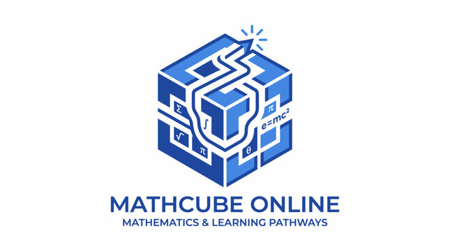 Mathcube Online Mathematics Learning Logo.