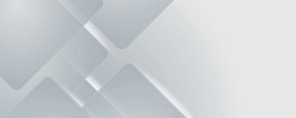 Obraz premium Smooth white abstract background with overlapping square layers. Modern design with futuristic paper cut effect. High tech concept with empty space for text. VOL. 2