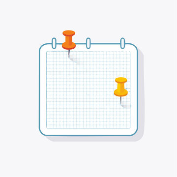 Grid Paper with Pushpins