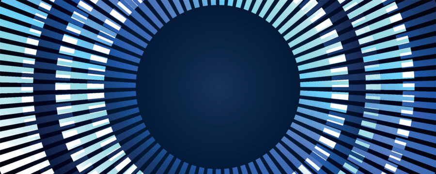 Abstract background with overlapping twisted broken lines. Modern design with futuristic glowing blue moving lines for banner, website, brochure, presentation.