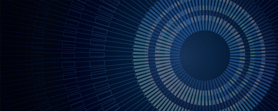 Abstract background with overlapping twisted broken lines. Modern design with futuristic glowing blue moving lines for banner, website, brochure, presentation. VOL. 3