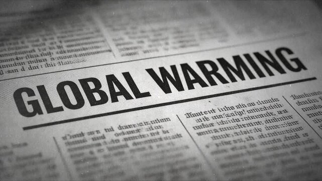 Archival Print Styles Combined With Dramatic Typography Emphasize Urgent Need For Climate Policy Action