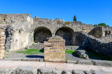 Ruins of Pompeii near Naples, Italy. Pompeii is an ancient Roman city and now an archaeological site © mitzo_bs