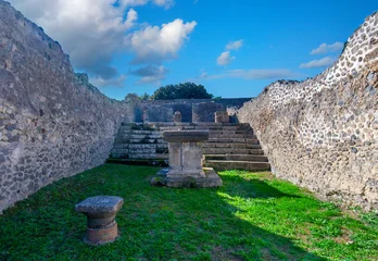 Ruins of Pompeii near Naples, Italy. Pompeii is an ancient Roman city and now an archaeological site © mitzo_bs