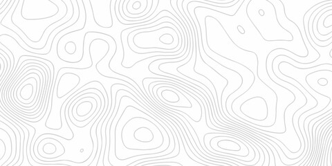 Topographic map background geographic line map with seamless ornament design. The black on white contours topography stylized height of the lines map. © Alibuss