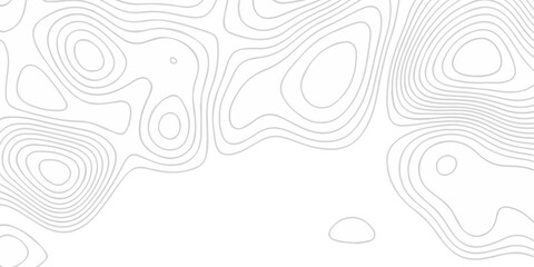 Topographic map background geographic line map with seamless ornament design. The black on white contours topography stylized height of the lines map. © Alibuss