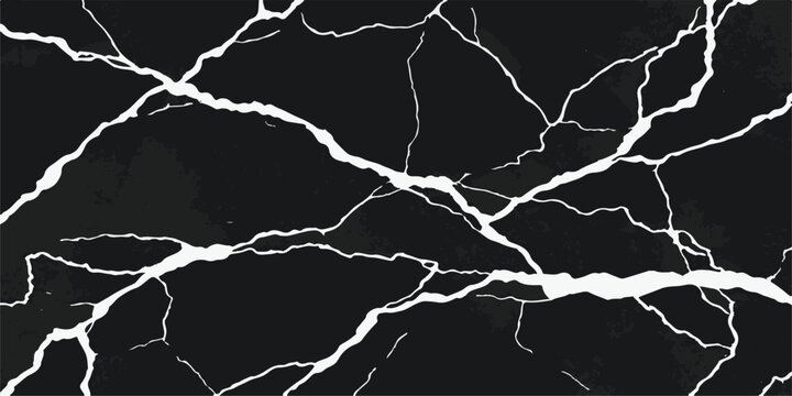 Elegant black marble texture with white veins for luxury background abstract wallpaper fracture intricate decorative material backdrop