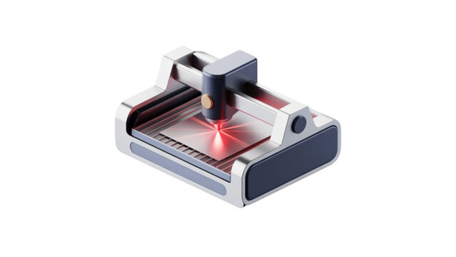 Modern electronic circuit board with red led lights on black surface Vector