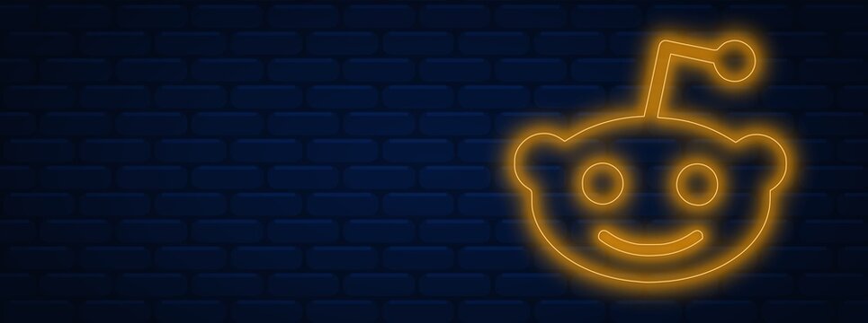 reddit background.reddit logo. reddit illustration. reddit neon