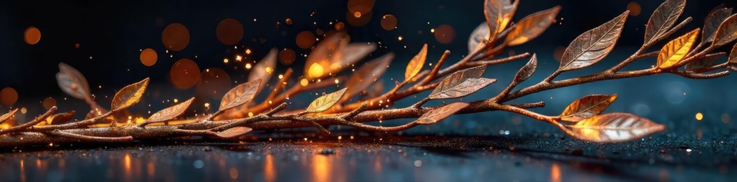 Intricate metal sculptures formed by welding, resembling natural forms like branches, leaves, and flowing water A unique blend of industrial process and organic aesthetics , flowing, shape