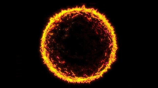 Solar Core Collapse Cyber Reactor Seamless VJ Loop