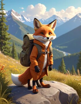 Fox mountain view