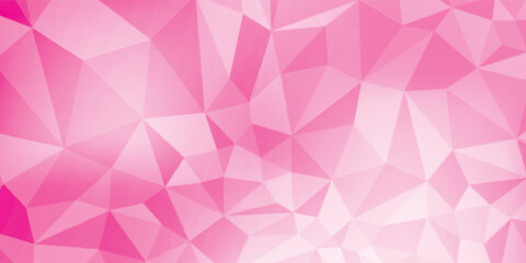 Obraz premium Abstract Pink Low Poly Geometric Background eps10