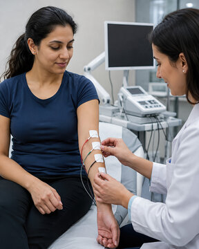 EMG Muscle Testing in Neurology Clinic