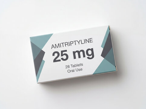 Amitriptyline 25 mg medication for mental health and pain relief