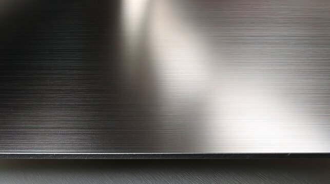 mirror. A thick steel plate with a mirror-like cut surface, metallic texture. safety posters, maintenance manuals, designed for industrial assembly lines and welding operations, used by engineers.