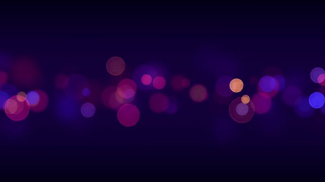 abstract bokeh city lights colorful background animation ,glowing defocus glowing blur bright colors, blank template social media motion design element