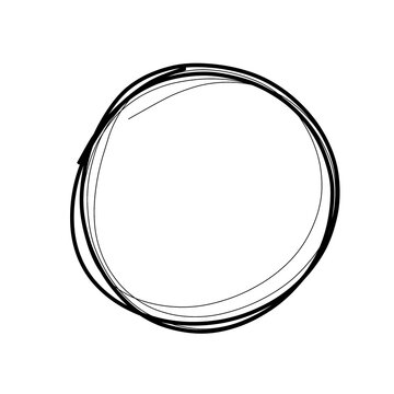 Architectural Zone Outline Sketch Circle