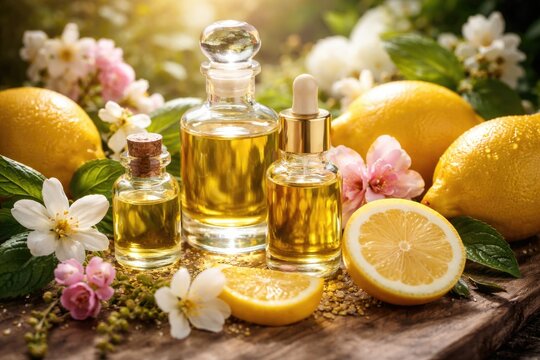 Floral and citrus notes from citral lemon terpenoid rich plant essential oils in perfume blends